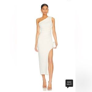 Revolve | Bardot Rosalie Midi Dresss in Orchid White